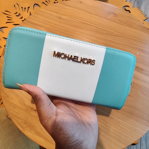 Handbags - Michael Kors Wallet, Turquoise Wristlet